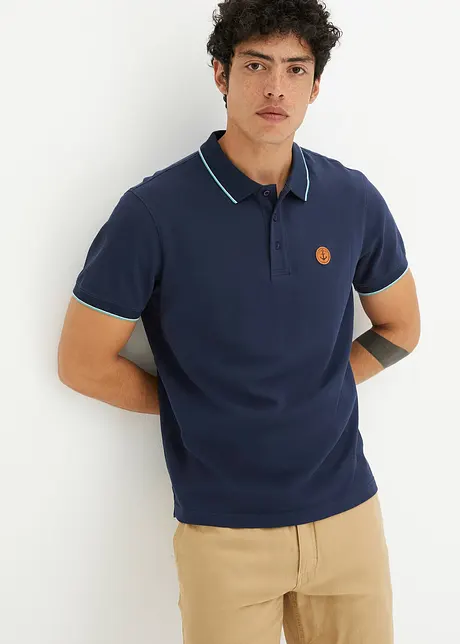 Poloshirt van puur biologisch katoen, korte mouw, bonprix