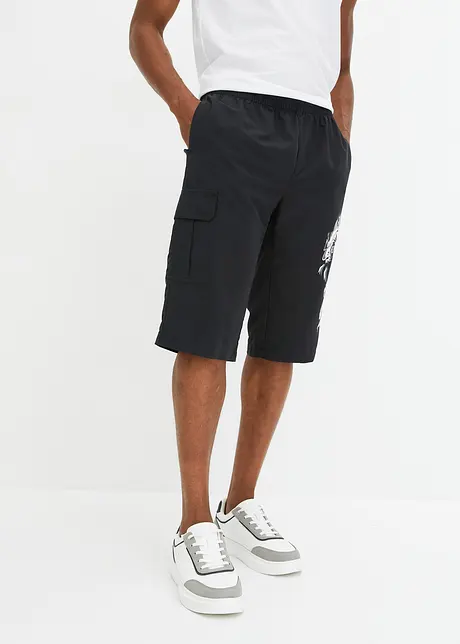 Lange bermuda van gerecycled polyester, regular fit, RAINBOW