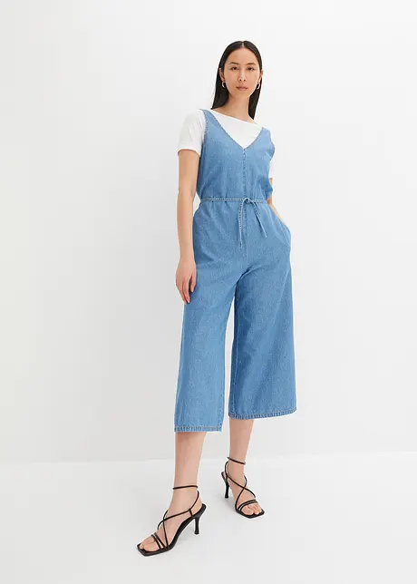 Jeans jumpsuit van puur katoen, RAINBOW