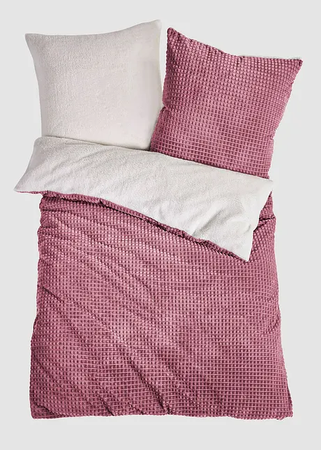 Cashmere touch dekbedovertrek met structuureffect, bonprix