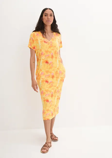 Kaftan jurk met zakken in midilengte, bpc bonprix collection