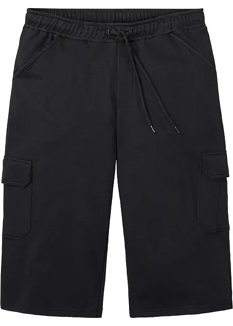 Lange sweat cargo bermuda, regular fit, bonprix