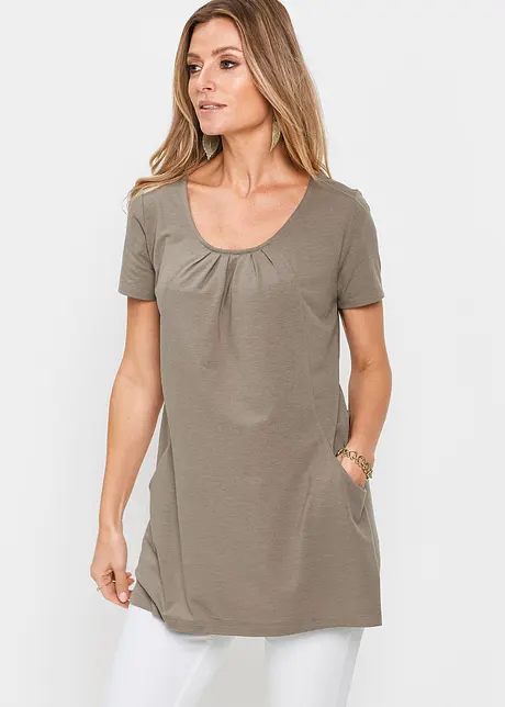 Longshirt met viscose, bonprix