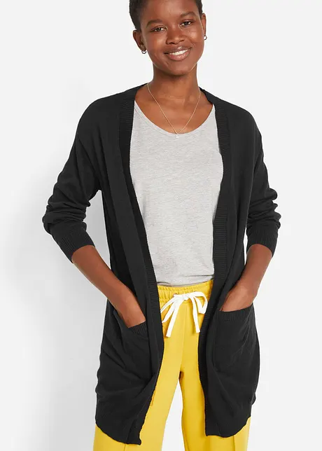 Fijn gebreid vest van katoen, bonprix