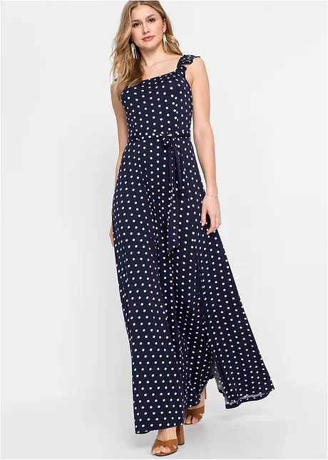 Gedessineerde maxi jurk van viscose, bonprix