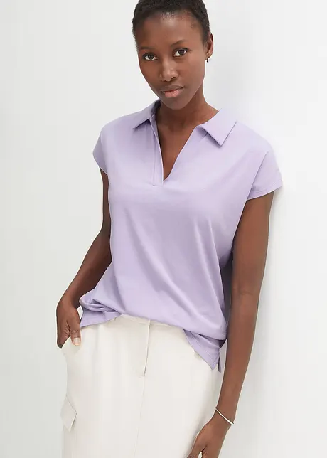 Shirt met open polokraag, bonprix