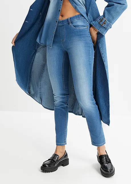 Skinny jegging mid waist met comfortband, bonprix