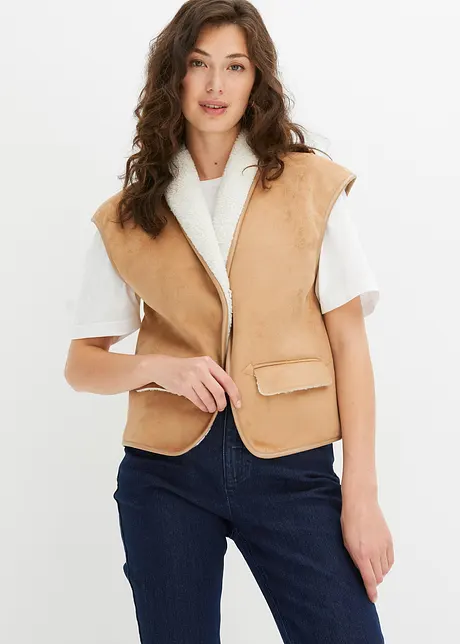 Imitatie lammy gilet, bonprix