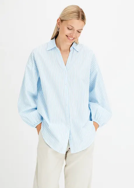 Oversized blouse van puur katoen, bonprix