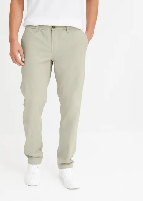 Loose fit stretch chino met biologisch katoen, straight, bonprix