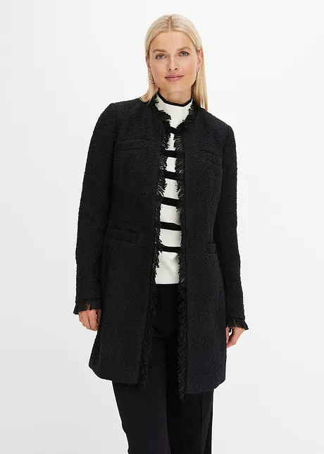 Lange bouclé blazer, bonprix