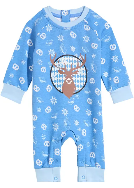 Baby sweat jumpsuit van biologisch katoen, bonprix