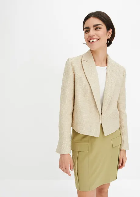 Korte bouclé blazer, bonprix