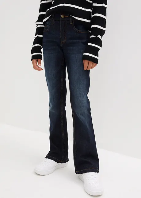 Flared jeans mid waist, bonprix