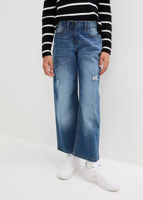 Meisjes jeans, wide leg, bonprix