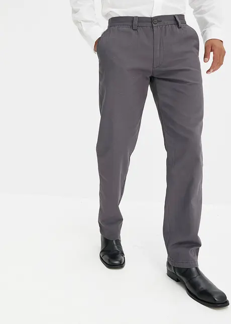 Regular fit chino van puur katoen, straight, bonprix