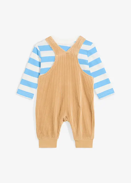 Baby longsleeve en tuinbroek (2-dlg. set), bonprix