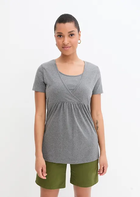 2-in-1 zwangerschapsshirt / voedingsshirt (set van 2), bonprix