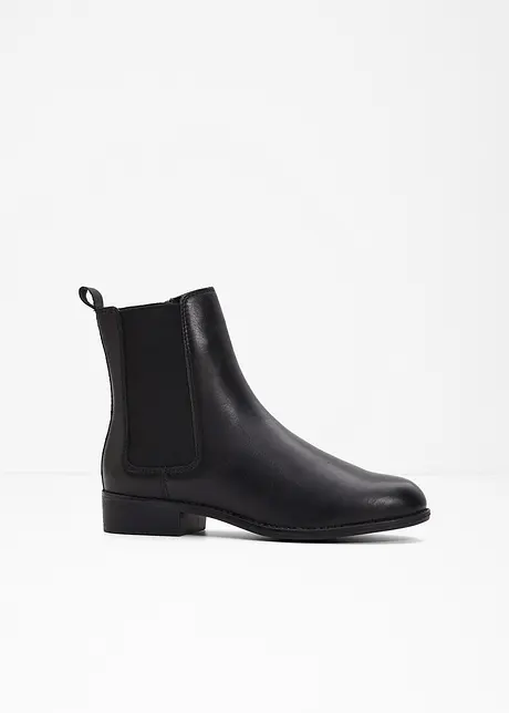 Chelsea boots van leer, bonprix