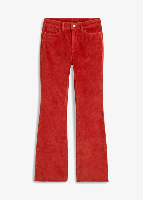Flared broek van corduroy, bonprix