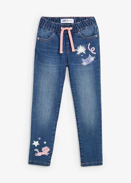 Meisjes jeans, regular fit, bonprix