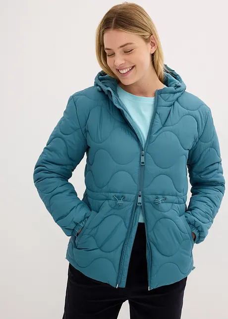Gewatteerde jas met capuchon, bonprix