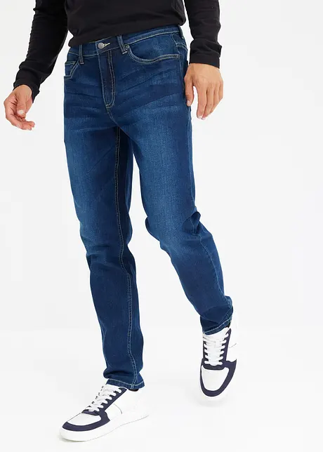 Regular fit stretch jeans, tapered, bonprix