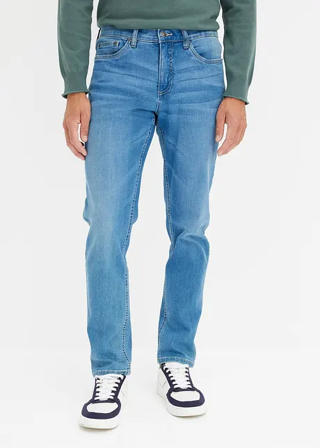 Regular fit stretch jeans, tapered, bonprix