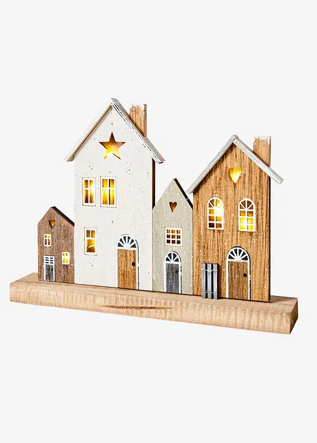 LED ornament huizen, bonprix