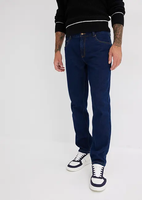 Loose fit jeans van stevig denim, straight, bonprix