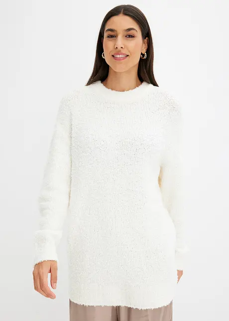 Oversized trui van bouclé, bonprix