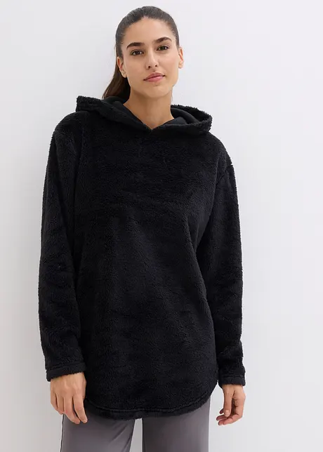 Lange trui van zacht fleece, oversized, bonprix