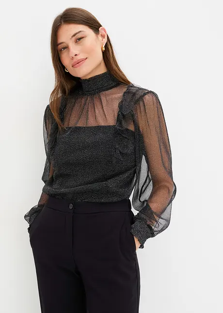 Transparante blouse, bonprix