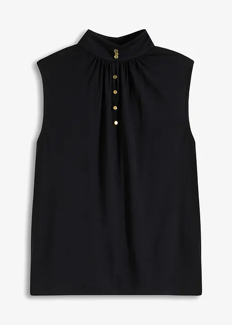 Jersey top met sierknopen, bonprix