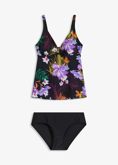 Tankini (2-dlg. set) met V-halslijn, bonprix