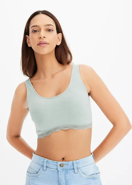 Bralette met biologisch katoen (set van 2), bonprix