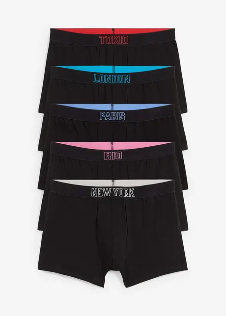Nauwsluitende boxer (set van 5), bonprix