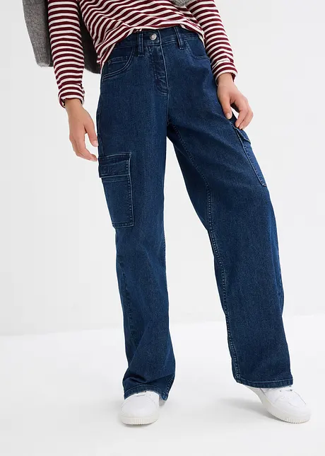 Meisjes cargo jeans, bonprix