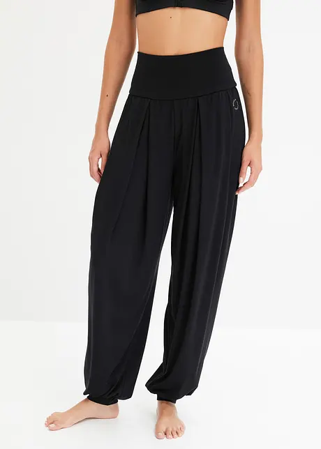 Wijde sportbroek met omklapbare tailleband, bonprix
