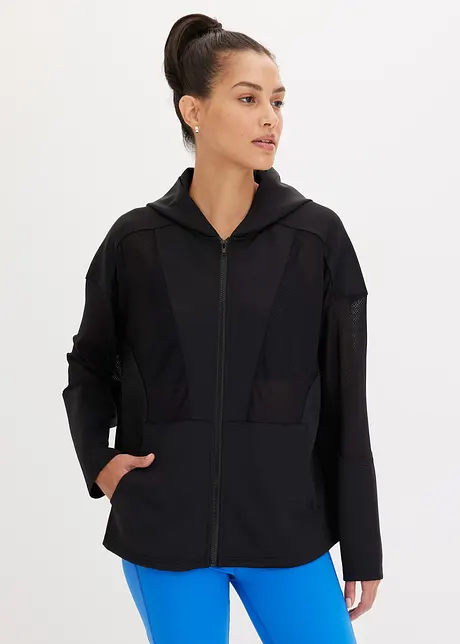 Oversized sportjas met transparant mesh, bonprix