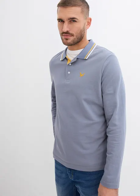 Poloshirt, lange mouw (set van 2), bonprix