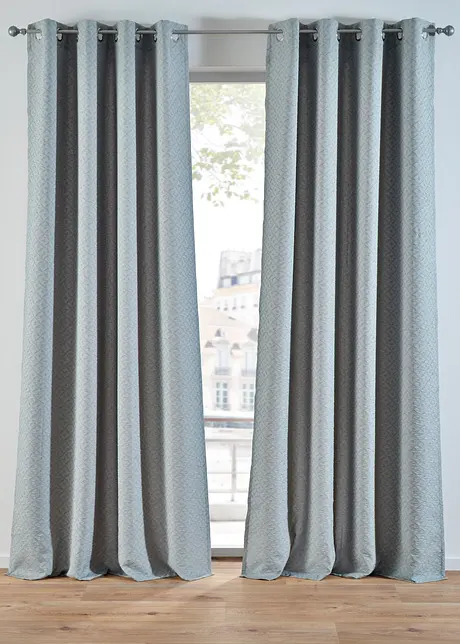 Jacquard gordijn met grafisch dessin (1 stuk), bonprix