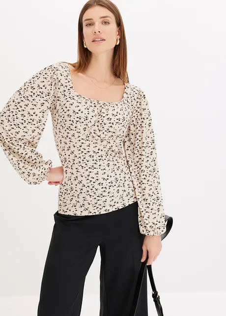 Longshirt met rimpels, bonprix