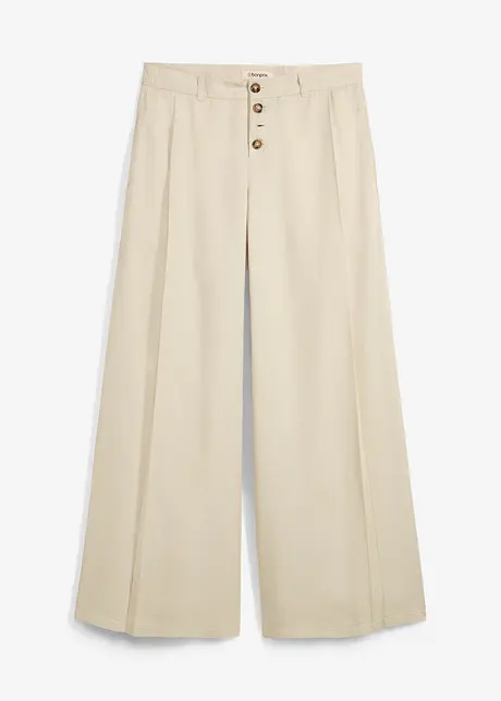 Twill broek van soepelvallend lyocell, bonprix