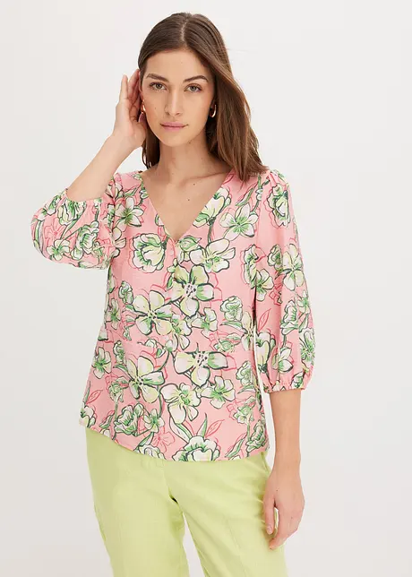 Blouse van fijne viscosemix, bonprix