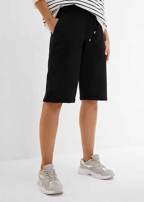 Sweatbermuda met turn-up, bonprix