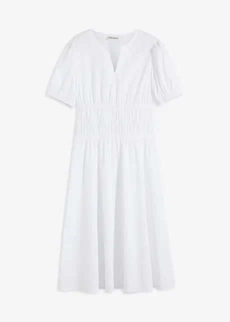 Midi jurk met elastische taille, bonprix