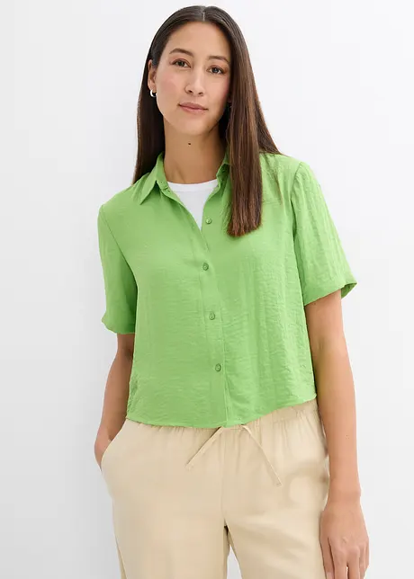 Boxy blouse van lichte crêpe, bonprix