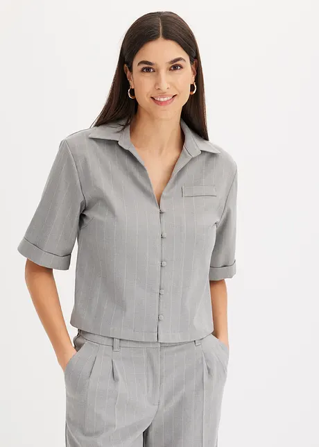 Krijtsteep blouse, bonprix