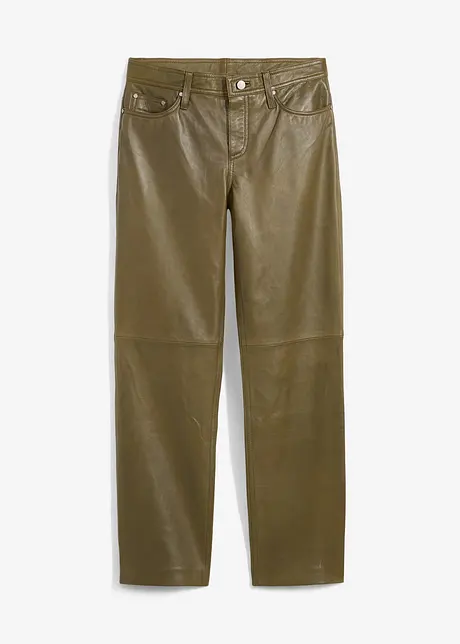 Leren broek van lamsnappa, bonprix